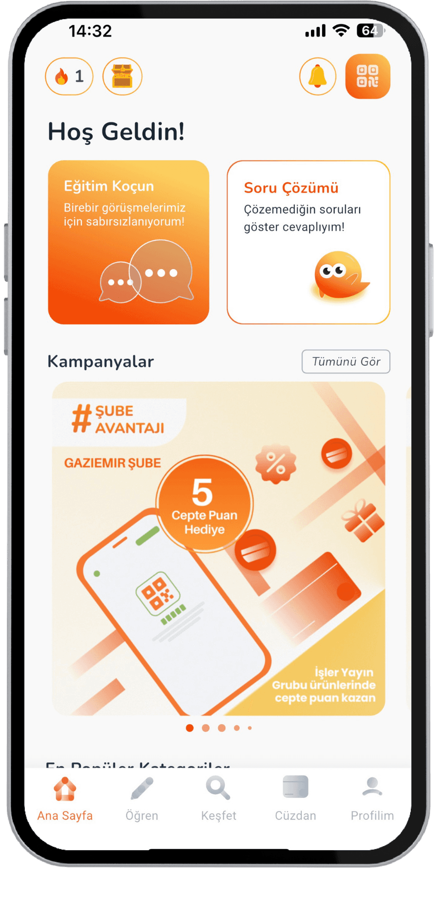 İşler Cepte mobil ekranı